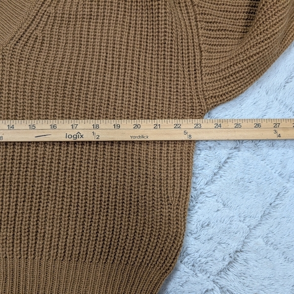 Essentiel Antwerp Sweater Womens L Brown Camel Almenara Wool Blend Knit - Picture 5 of 9